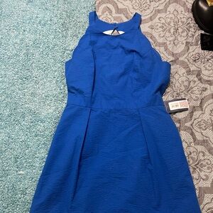Lauren James scalloped dress with pockets NWT